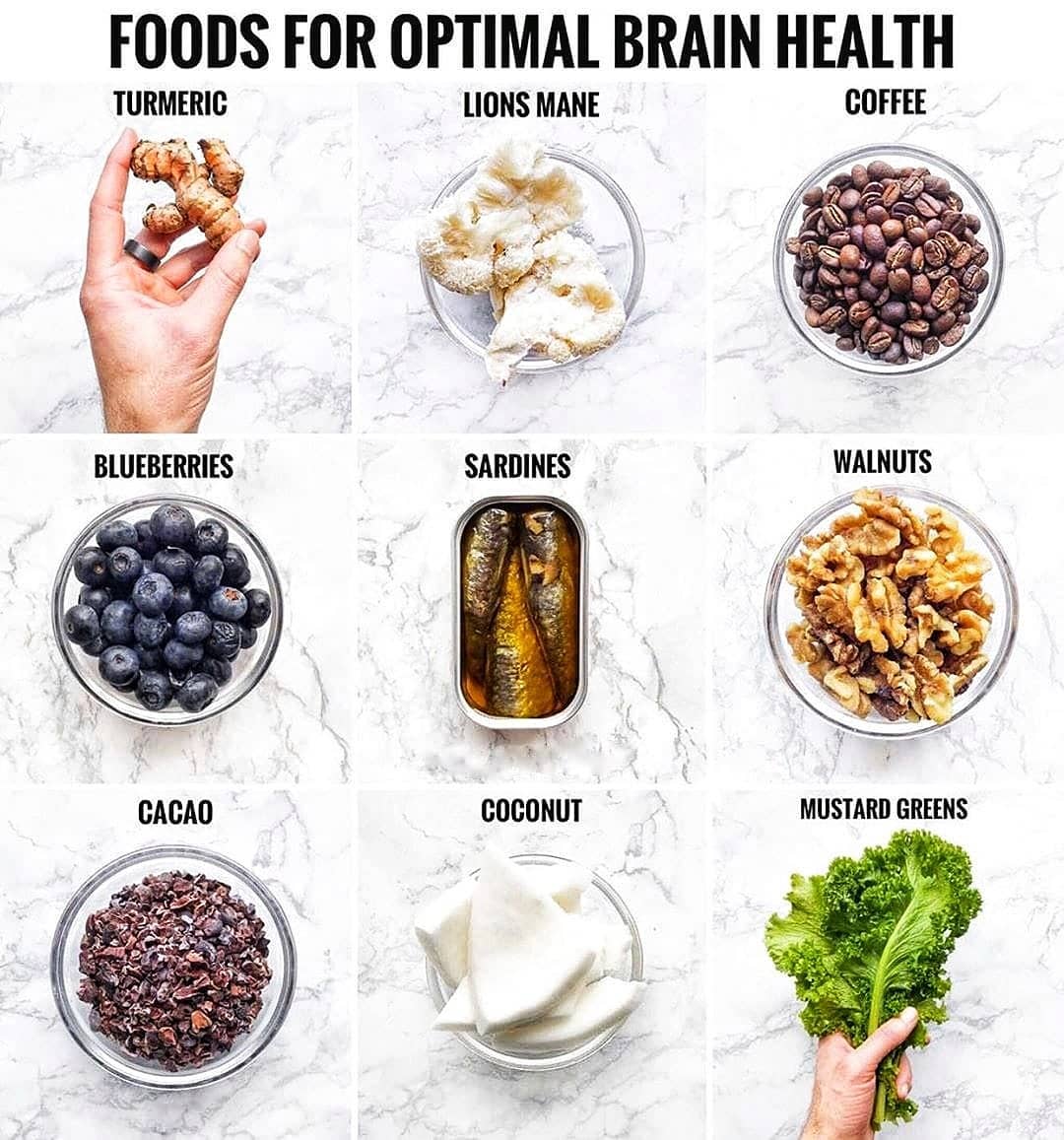 Foods for optimal brain health